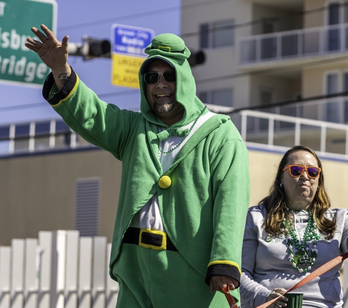 Man dressed as a leprechaun