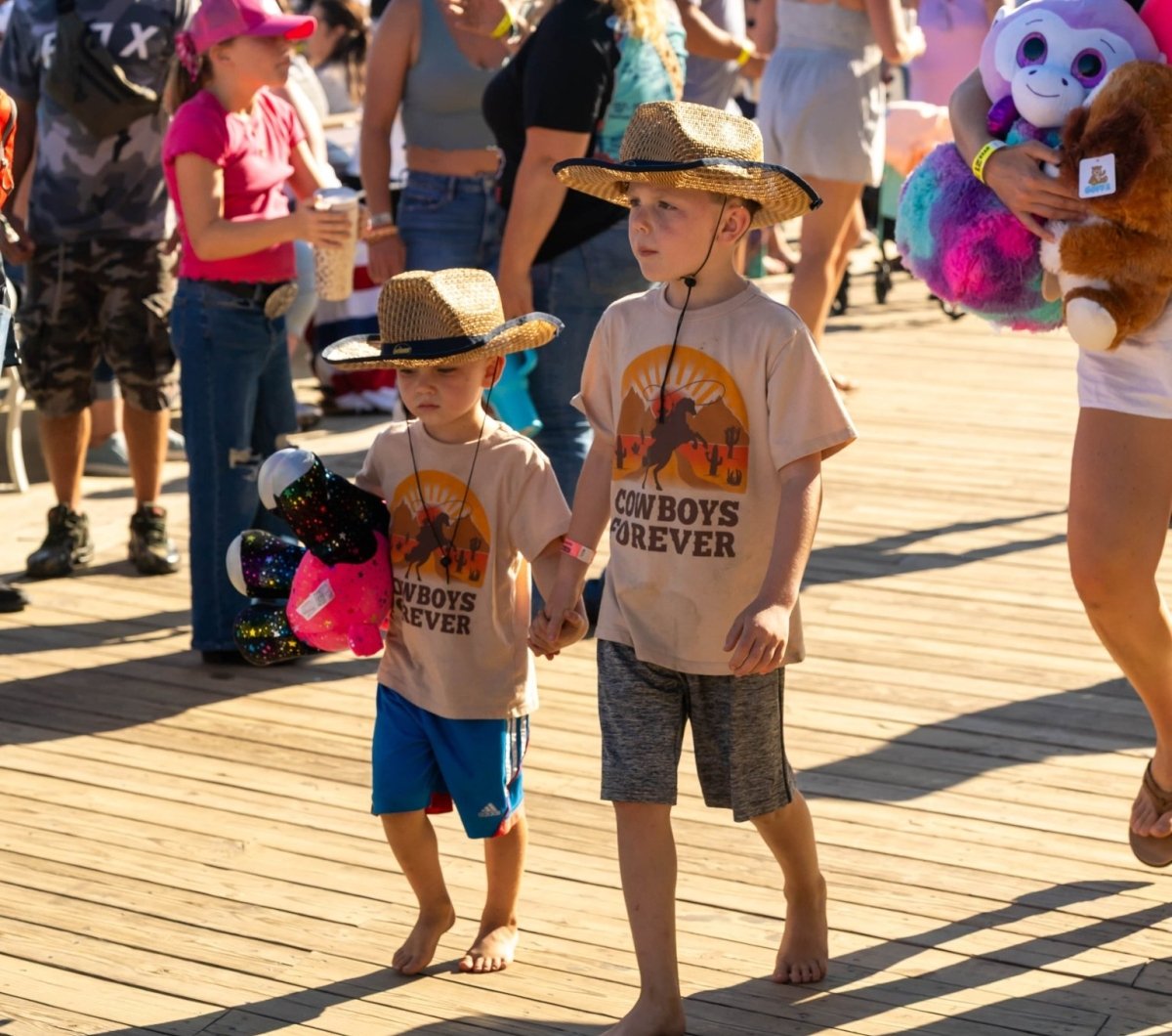 Country Calling Kids in Cowboys Forever shirts at Country Calling